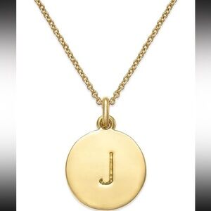 Kate Spade New York Initial Pendant Necklace J Gold